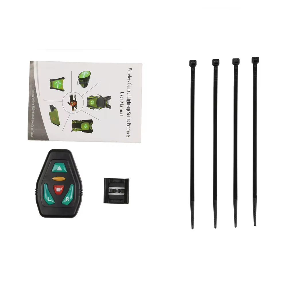 Cycling MTB Bag Safety LED Turn Signal Light Bicycle Running Camping Backpacks
