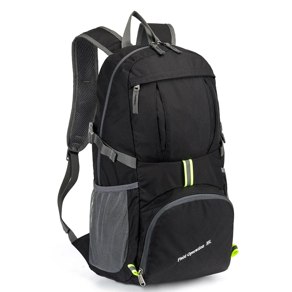 35L Outdoor Foldable Waterproof Backpack Lightweight Portable Daypack Bag Large Hunting Camping Traveling Hiking Backpacks