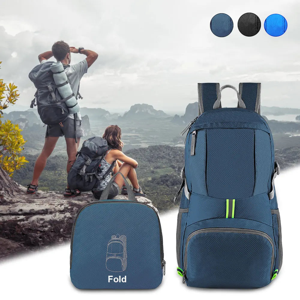 35L Outdoor Foldable Waterproof Backpack Lightweight Portable Daypack Bag Large Hunting Camping Traveling Hiking Backpacks