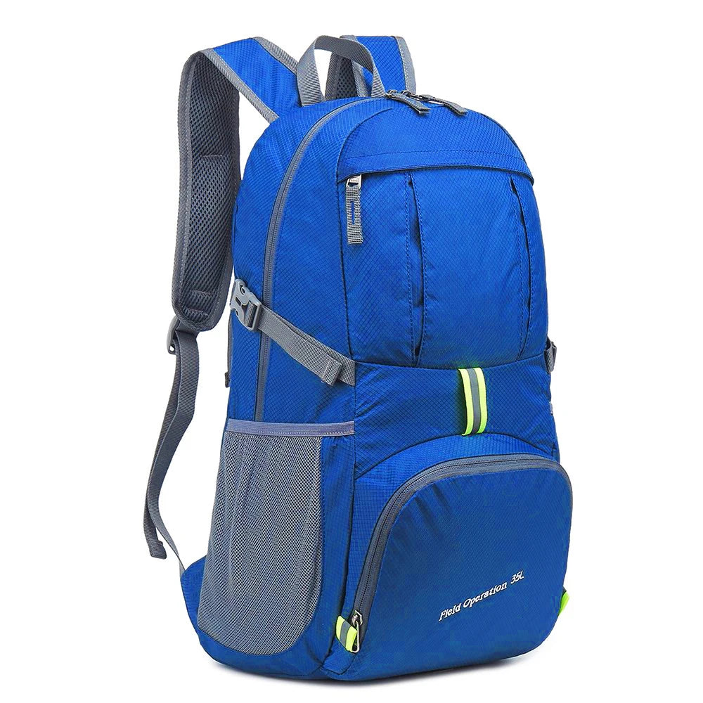 35L Outdoor Foldable Waterproof Backpack Lightweight Portable Daypack Bag Large Hunting Camping Traveling Hiking Backpacks