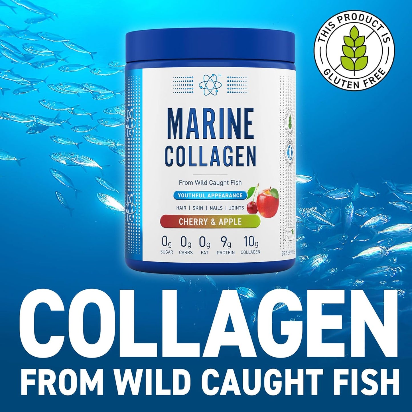 Marine Collagen Powder - Hydrolysed Collagen Protein, Healthy Skin, Hair, Nails (Unflavoured) (3G - 25 Servings)