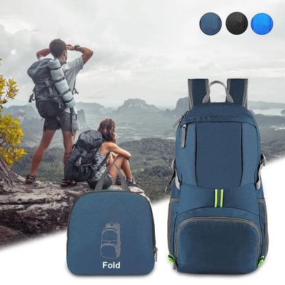 35L Outdoor Foldable Waterproof Backpack Lightweight Portable Daypack Bag Large Hunting Camping Traveling Hiking Backpacks