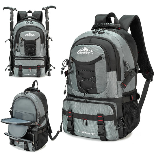 Large Capacity Cross-Border Hiking Backpack, Men'S Backpack, Travel Backpack, European and American Outdoor Luggage Bag, Fashion