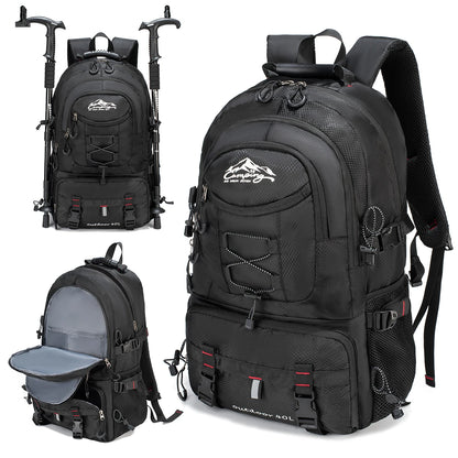 Large Capacity Cross-Border Hiking Backpack, Men'S Backpack, Travel Backpack, European and American Outdoor Luggage Bag, Fashion